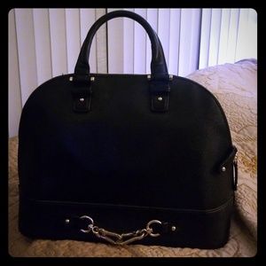 Black medicine bag purse